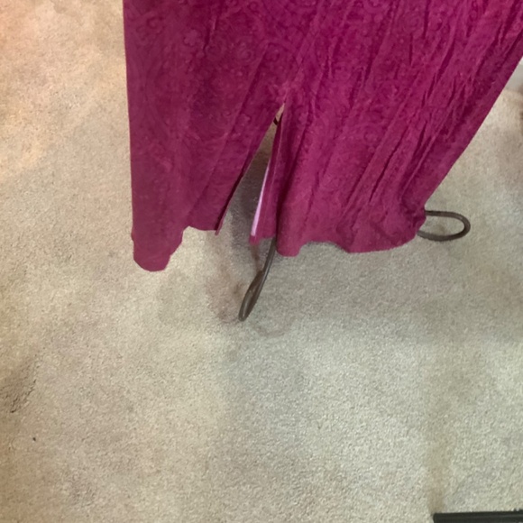 Soft Surroundings Magenta Pink Hyannis Maxi Long Sleeve Dress Size 3X - Picture 5 of 11